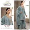 Zorista 11047 A To D Hunai Silk With Bits Work Readymade Suits